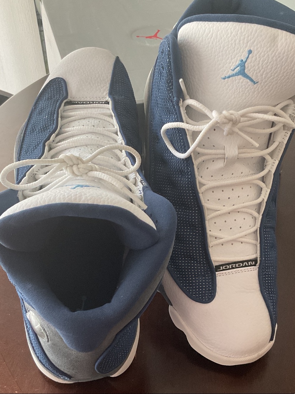 Air Jordan 13 Retro Navy and White Retro Sneakers Men’s Size 13 Worn One